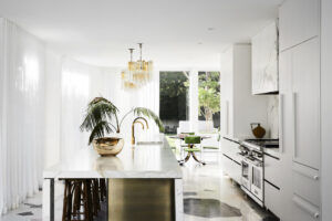 Luxury Toorak residence featuring handcrafted Palladiana flooring by InStyle Stone, featured in Vogue Living.