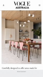 Vogue Living feature of Malvern Residence III by Studio Tate with Palladiana flooring by InStyle Stone